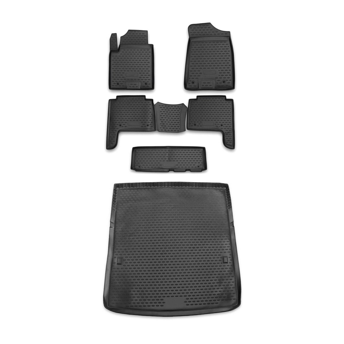 INFINITI QX56 Floor-Trunk Mats - Omac - Black - 2010-2013
